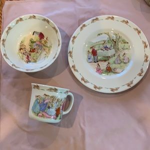 Royal Doulton Bunnykins children’s set - cereal bowl, mug and plate